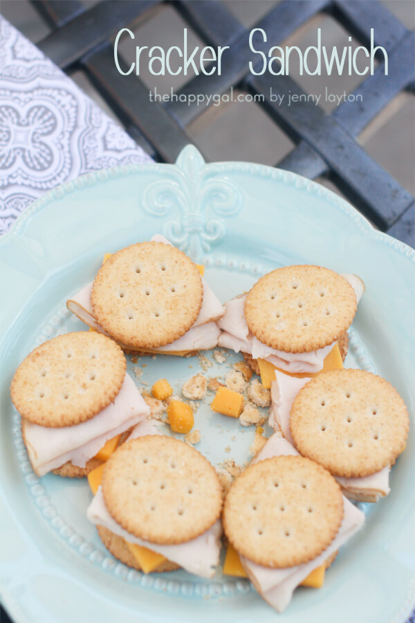 Cracker Sandwich Healthy Summer Snacks