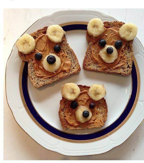 Teddy Bear Toast Healthy Summer Snacks